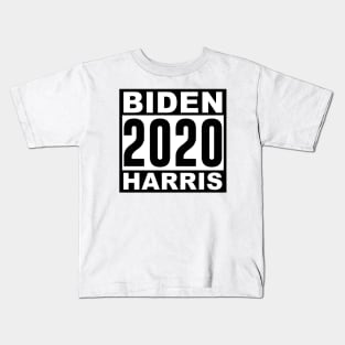 Biden Harris 2020 Black and White Kids T-Shirt